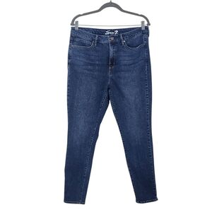 Seven7 Skinny Jeans Size 12 Medium Wash Skinny Denim